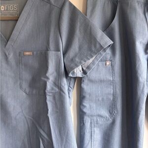 Figs heather indigo Scrub Set